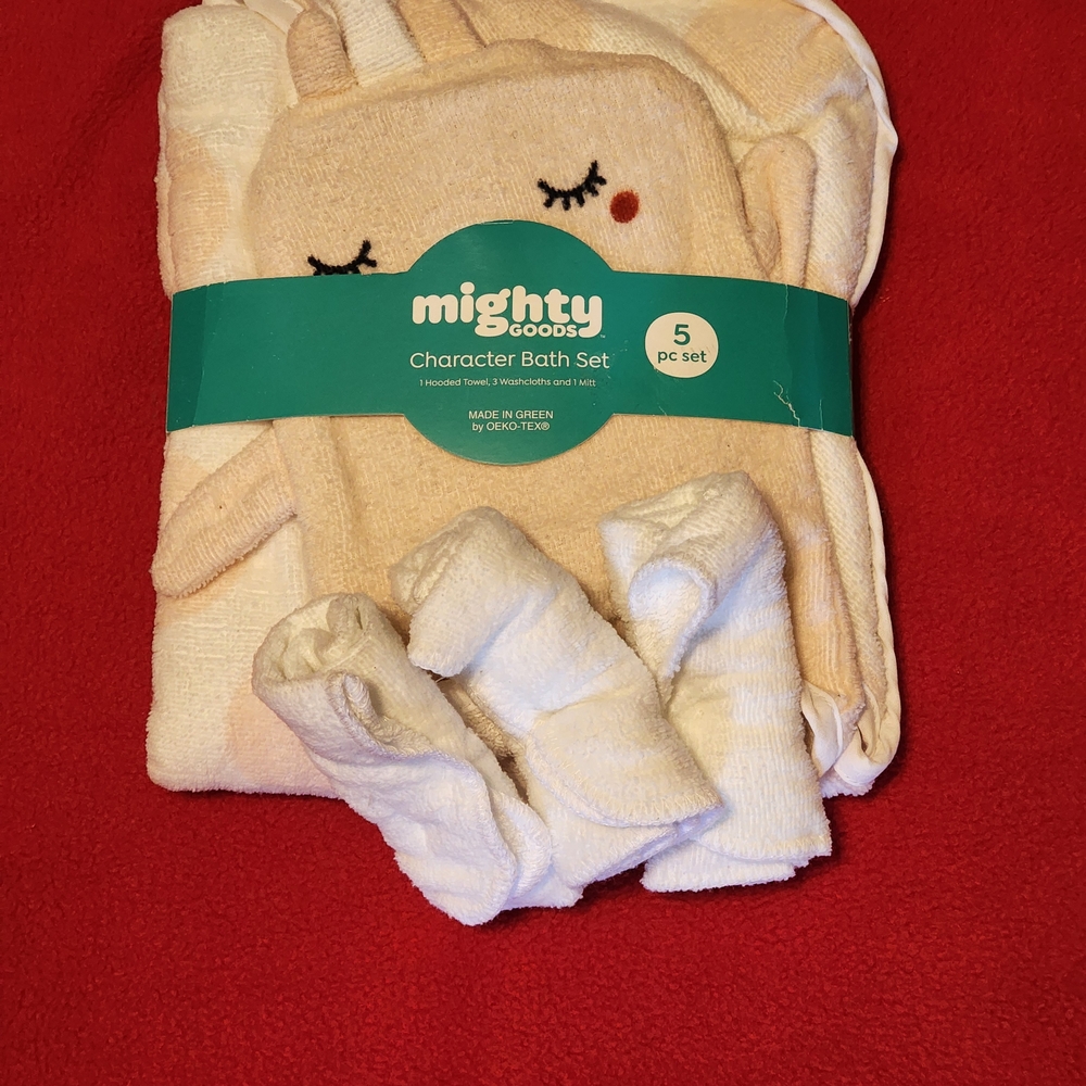 Cream Character Bath Set for Kids
